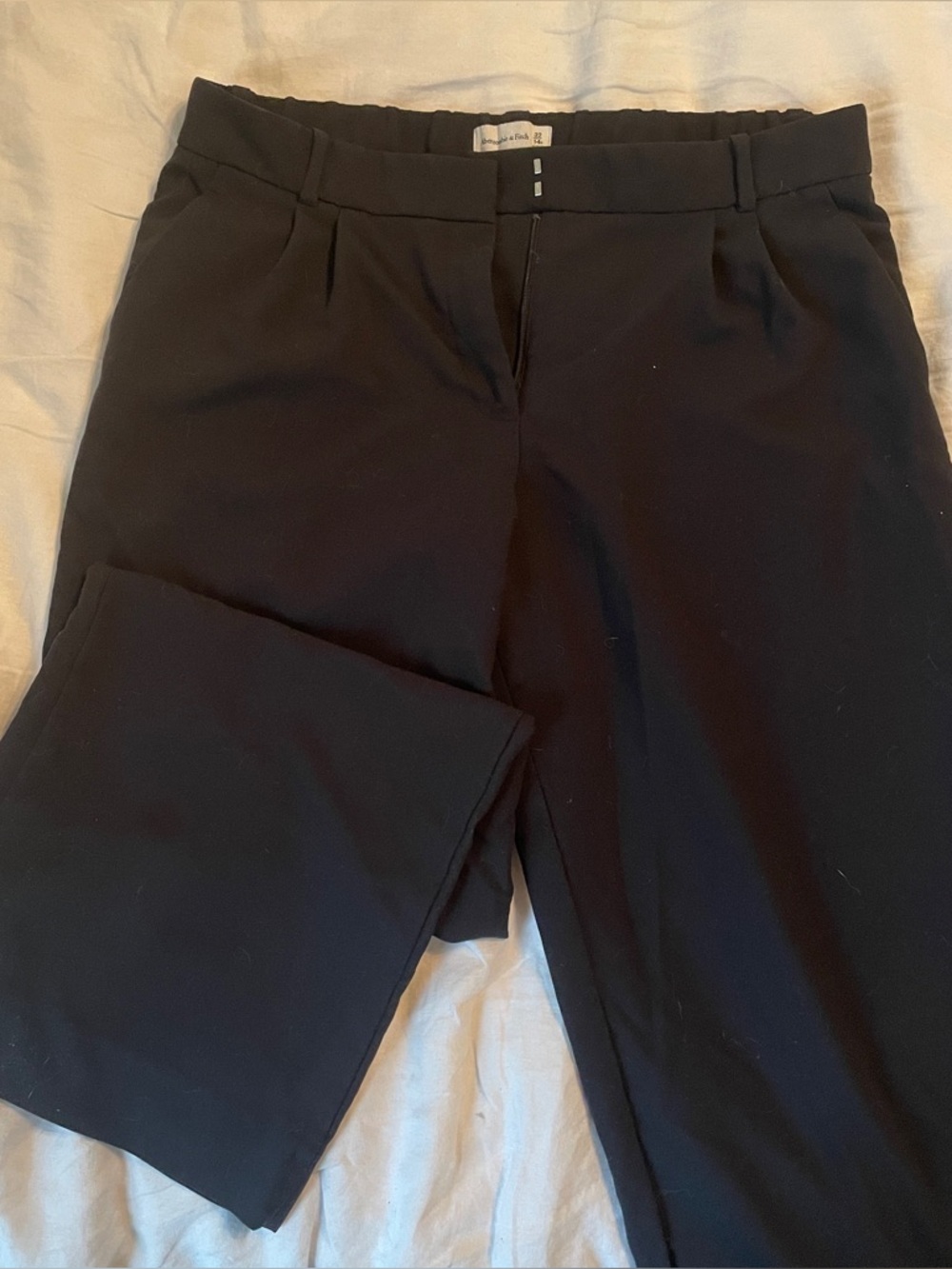 Abercrombie Black Sloane Trousers - mid rise - size 32